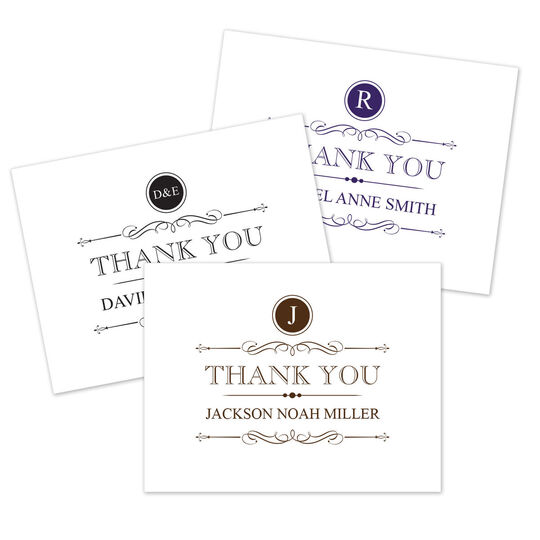 Vintage Thank You Note Cards
